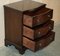 Serpentine Mahogany Side Tables with Drawers, Set of 2 13