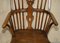 Antique 19th Century Elm Wheel Back Windsor Armchair, Image 4