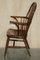 Antique 19th Century Elm Wheel Back Windsor Armchair, Image 20