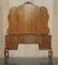 Antique Burr Walnut Dressing Table with Trifolding Mirrors, 1900s, Image 14