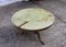 Vintage French Green Coffee Table in Marble and Brass, 1970s, Image 1
