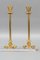 French Empire Gilt Bronze Candlesticks on Hoofed Faun Feet, 1890s, Set of 2 18