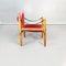Italienischer Mid-Century Oasi 85 Armlehnstuhl aus Leder & Holz von Legler für Zanotta, 1960er 3