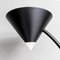 Italienische moderne Yang Stehlampe aus schwarzem Metall & Kunststoff, 1980er 6