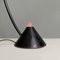 Lámpara de pie Yang italiana moderna de metal negro y plástico atribuida a Bieffeplast, años 80, Imagen 4