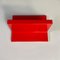 Small Italian Modern Red Plastic Shelf attributed to Marcello Siard for Kartell, 1970s, Image 2