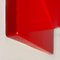 Estante italiano moderno pequeño de plástico rojo atribuido a Marcello Siard para Kartell, años 70, Imagen 9