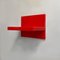 Small Italian Modern Red Plastic Shelf attributed to Marcello Siard for Kartell, 1970s, Image 4