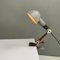 Industrieller italienischer Mid-Century Tisch und Wandlampe aus Metall mit Clip, 1960er 4