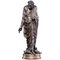 20th Century French Silver-Plated Statue Representing Roman Senator 1