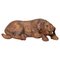 Antique Wooden Carved Statue of a Retriver, Brienz, 1900s, Image 1