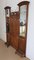 Late 19th Century Art Nouveau Oak Hall Rack Wardrobe 3