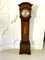 Antique Edwardian Mahogany Marquetry Inlaid Grandmother Clock, 1900s 1