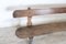 Antique Oak Wood Rustic Bench, 1880s, Image 3