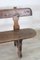 Antique Oak Wood Rustic Bench, 1880s, Image 4