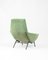 French Armchair in Green Velvet by Guy Besnard, 1950 3