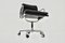 Black Leather Armchair Soft Pad by Charles & Ray Eames for ICF, 1970s, Image 7