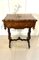 Antique Victorian Burr Walnut Sewing Table, 1860s 2