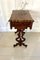 Antique Victorian Burr Walnut Sewing Table, 1860s 4
