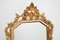 Antiker französischer Spiegel mit vergoldetem Holzrahmen, 1930er 3