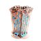 Sagarana Vase in Pink and Turquoise Leather by Fernando & Humberto Campana for Corsi Design Factory, Image 2