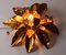 Gold Bell Flower Wall Lamp attributed to Hans Kögl, 1970s 8