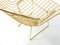 Vintage Model 420 Gilded Chair by Harry Bertoia for Knoll Inc., 2000s 4