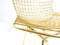 Chaise Modèle 420 Dorée Vintage par Harry Bertoia pour Knoll Inc., 2000s 17