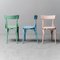 Multicolor Wood Chairs, 1950s, Set of 3 1