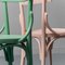 Chaises en Bois Multicolore, 1950s, Set de 3 5