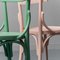 Mehrfarbige Holzstühle, 1950er, 3er Set 5