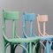 Multicolor Wood Chairs, 1950s, Set of 3, Image 2