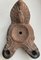 Egyptian Roman Occupation Oil Lamp with Two Spouts, 1st Century AD 1