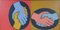 Victor Vasarely, Mehrfarbige Freundschaft, 1987, Öl auf Leinwand 3