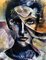 Bellule'Art, Woman with Petals, 2021, Acrylic on Linen Canvas 2