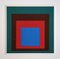 After Josef Albers, Homage to the Square: Protected Blue, 1977, Screenprint 12