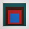 Después de Josef Albers, Homage to the Square: Protected Blue, 1977, Serigrafía, Imagen 12