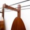 Teak Wall Coat Rack in the Style of Franco Campo and Carlo Graffi, 1950s 3