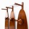 Teak Wall Coat Rack in the Style of Franco Campo and Carlo Graffi, 1950s 2