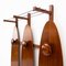Teak Wall Coat Rack in the Style of Franco Campo and Carlo Graffi, 1950s, Image 2