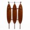 Teak Wall Coat Rack in the Style of Franco Campo and Carlo Graffi, 1950s 1