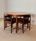 Round Extending Dining Table and Chairs in Teak from McIntosh, 1960s, Set of 5 7