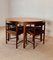 Round Extending Dining Table and Chairs in Teak from McIntosh, 1960s, Set of 5, Image 7