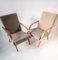 Mid-Century Czechoslovakian Armchairs in Light Beige, 1960s, Set of 2 2