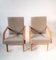 Fauteuils Mid-Century Beige Clair, Tchécoslovaquie, 1960s, Set de 2 1