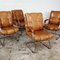 Vintage Tubular Armchairs in Leather, Set of 4 7