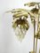 Italian Floral Floor Lamp in Brass with Alabaster Grapes, 1950s 13