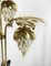 Italian Floral Floor Lamp in Brass with Alabaster Grapes, 1950s 15