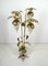 Italian Floral Floor Lamp in Brass with Alabaster Grapes, 1950s 3