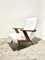 Italian Lounge Chair in Teak and Vinyl, 1950s, Image 4